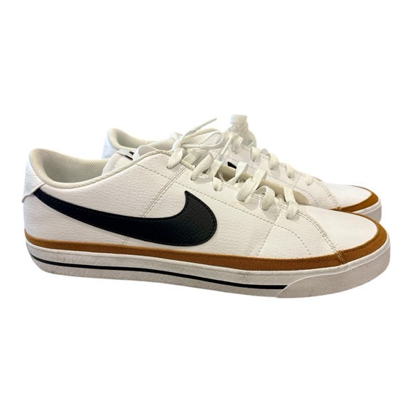Nike Court Legacy NN White Black Desert Ochre Men Casual DH3162-100 Size 13 - Picture 2 of 11